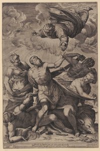 Sankta Katarinas mystiska bröllop av Agostino Carracci