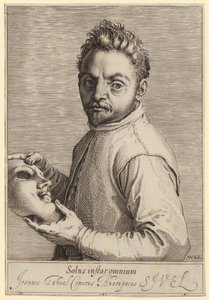 Porträtt av Giovanni Gabrielli, kallad ”Il Sivello” av Agostino Carracci