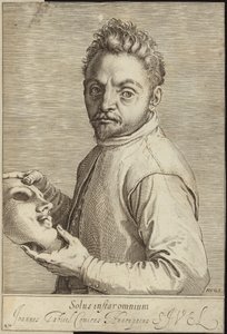 Porträtt av Giovanni Gabrielli av Agostino Carracci
