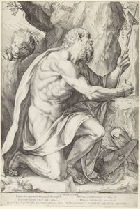 Sankt Hieronymus av Agostino Carracci