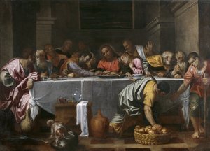 Sista måltiden av Agostino Carracci