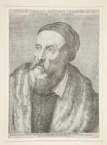 Tiziano Vecelli (Tizian) av Agostino Carracci