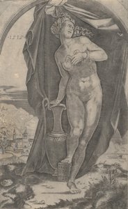Cleopatra, daterad 1515. av Agostino Veneziano