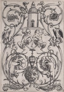 Prydnadspanel, ca. 1514-36. av Agostino Veneziano