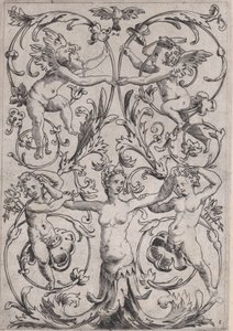 Prydnadspanel, ca. 1514-36. av Agostino Veneziano