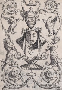 Prydnadspanel, ca. 1514-36. av Agostino Veneziano