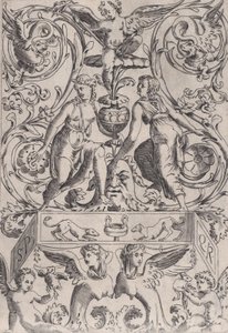Prydnadspanel, ca. 1514-36. av Agostino Veneziano
