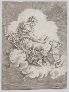 Sankt Lukas, 1518. av Agostino Veneziano