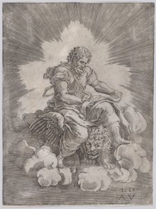 Sankt Markus, daterad 1518. av Agostino Veneziano