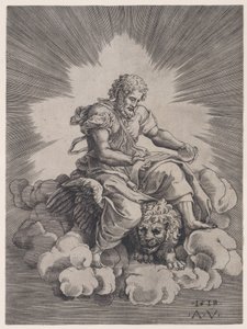 Sankt Markus, daterad 1518. av Agostino Veneziano