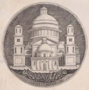 Peterskyrkan, daterad 1517. av Agostino Veneziano