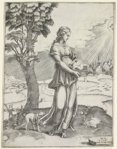 Sibille van Cumae av Agostino Veneziano
