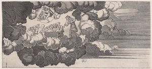Nyheten till Olympus, daterad 1516. av Agostino Veneziano