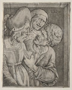 Den rika gamla kvinnan av Agostino Veneziano