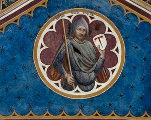 Lotharius, dux populi, detalj av takets fjärde spann (fresk) av Agostino di Marsiglio