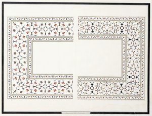Exemplar av mosaikerna, från kejsarens grav, ca. 1815