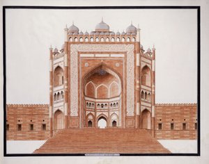 Porten vid Futtypore, Sicri, ca. 1815