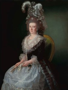 Porträtt av María Josefa Piscatori, Marquesa de San Andrés (1757-1807), hustru till Pedro López de Lerena. av Agustín Esteve