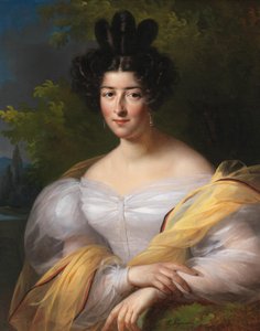 En dam i vit klänning av Aimée Brune Pagès