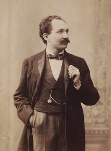 Porträtt av pianisten och kompositören Leopold Godowsky 1870-1938, ca. 1895. av Aime Dupont