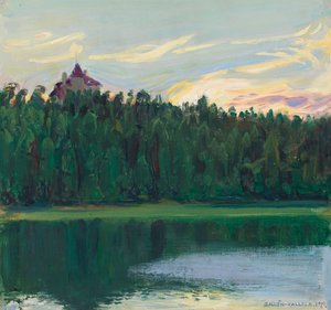 Landskap vid sjön av Akseli Gallen-Kallela