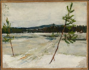 Stig på isen av Akseli Gallen-Kallela