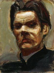 Porträtt av författaren Maxim Gorkij 1868-1939, 1906 av Akseli Gallen Kallela