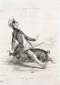 The Pleasures of Hunting: Hunting by the Boar av Alade Joseph Lorentz