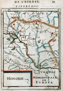 Karta över Ungern 1683