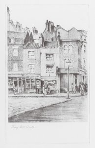 Londons gator: Drury Lane Corner (litografi)