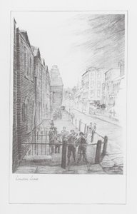London Lanes: London Lane (litografi) av Alan Stapleton