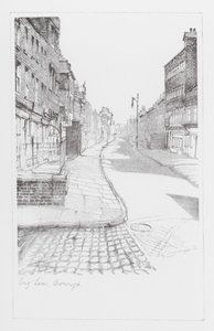 London Lanes: Long Lane, Borough (litografi)