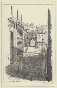 St Johns Gate från Jerusalem Passage av Alan Stapleton