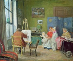 Renoir målar sin familj, Rue Caulaincourt