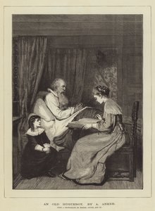 En gammal hugenott av Albert Anker