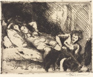 Gå till sängs (Le coucher) av Albert Besnard