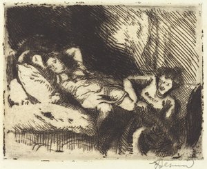 Gå till sängs (Le coucher) av Albert Besnard