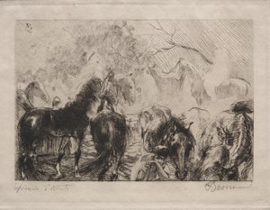 Hästmarknad i Alger, 1898. av Paul Albert Besnard