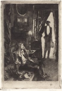 Iza sover av Albert Besnard