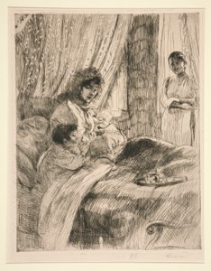 Lunch (eller, Happy Maternity) [Lunch (or, Happy Maternity)] av Albert Besnard