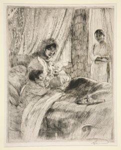 Lunch, eller Happy Maternity av Albert Besnard