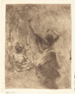 Dansaren av Tanjore (La bayadère de Tanjore) av Albert Besnard