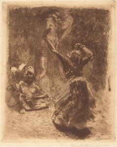 Dansaren av Tanjore (La bayadère de Tanjore) av Albert Besnard