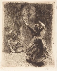 Dansaren av Tanjore (La bayadère de Tanjore) av Albert Besnard