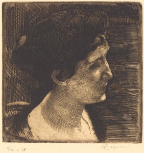 Kvinna i fullständig profil (Grand profil de femme)