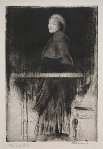 Kvinna med en udde av Albert Besnard
