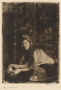 Kvinna med en vas (La femme au vase) av Albert Besnard