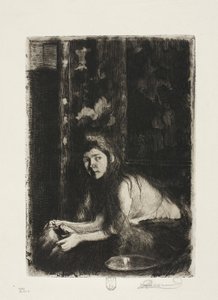 Kvinna med en vas av Albert Besnard