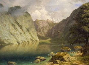 Ett västerländskt landskap av Albert Bierstadt