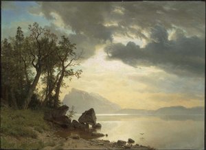 Lake Tahoe, Kalifornien av Albert Bierstadt